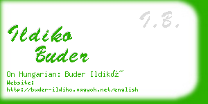 ildiko buder business card